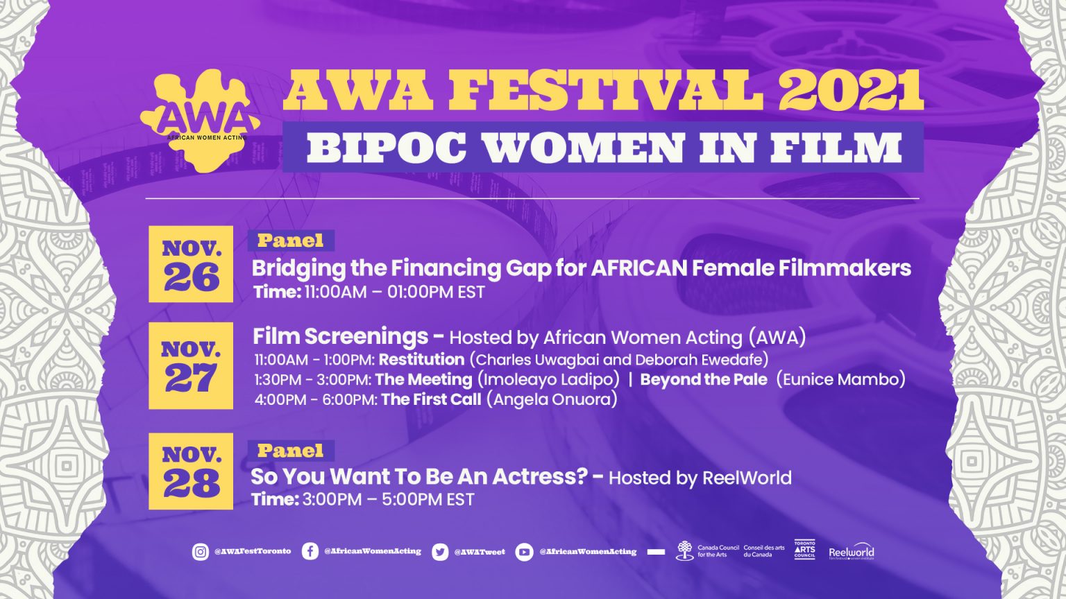 AWA Festival 2021 – BIPOC Women in Film